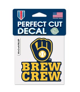 WinCraft MLB Milwaukee Brewers Decal Multi Use Fan 3 Pack, Team Colors, One  Size