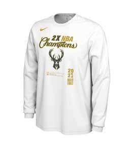 NIKE BUCKS NBA CHAMPIONS LOCKER ROOM LONG SLEEVE  TEE