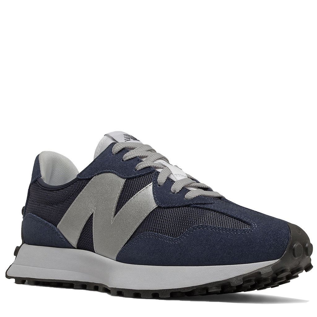 New Balance Men's 327 Shoes - Natural Indigo/Metallic Silver - MODA3
