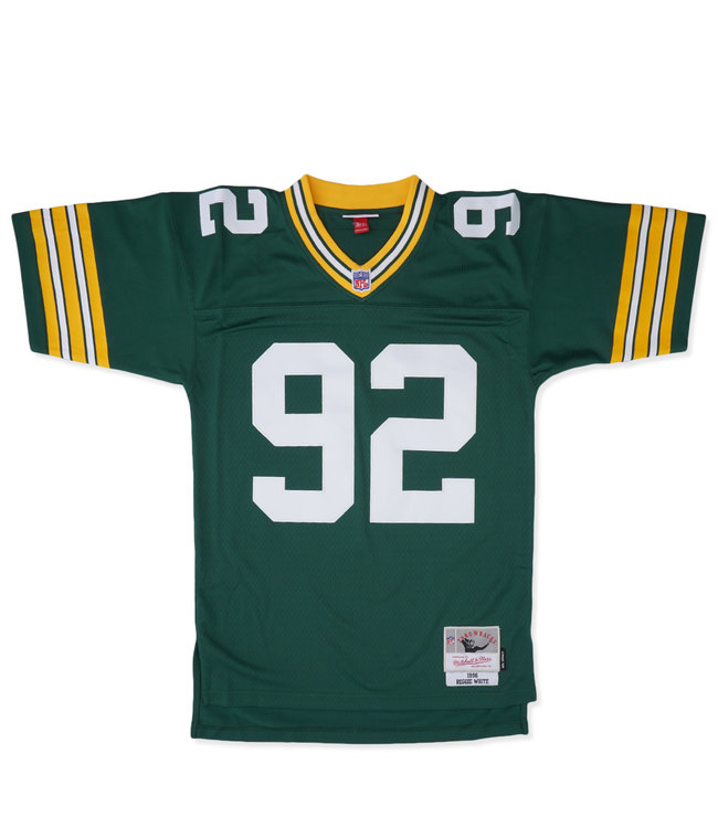 Mitchell Ness Men's Brett Favre White Green Bay Packers