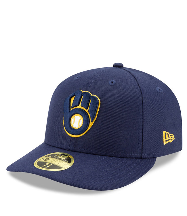 New Era Milwaukee Brewers Authentic Low Profile 59Fifty Fitted Hat - MODA3