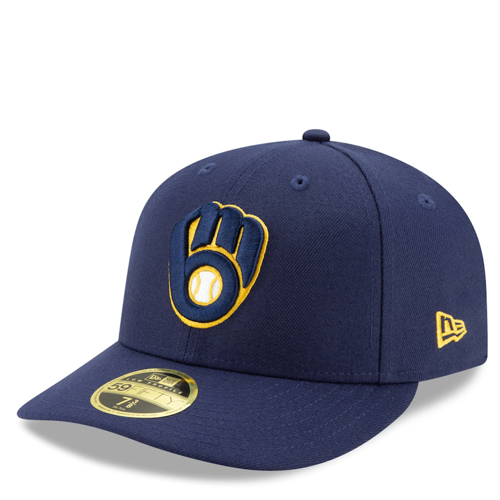 New Era Milwaukee Brewers Authentic Low Profile 59fifty Fitted Hat Moda3