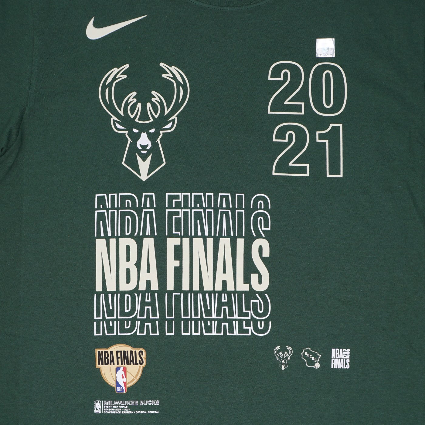 Milwaukee Bucks Shirt Nike Mens Large Green Black New Tags $80 NBA