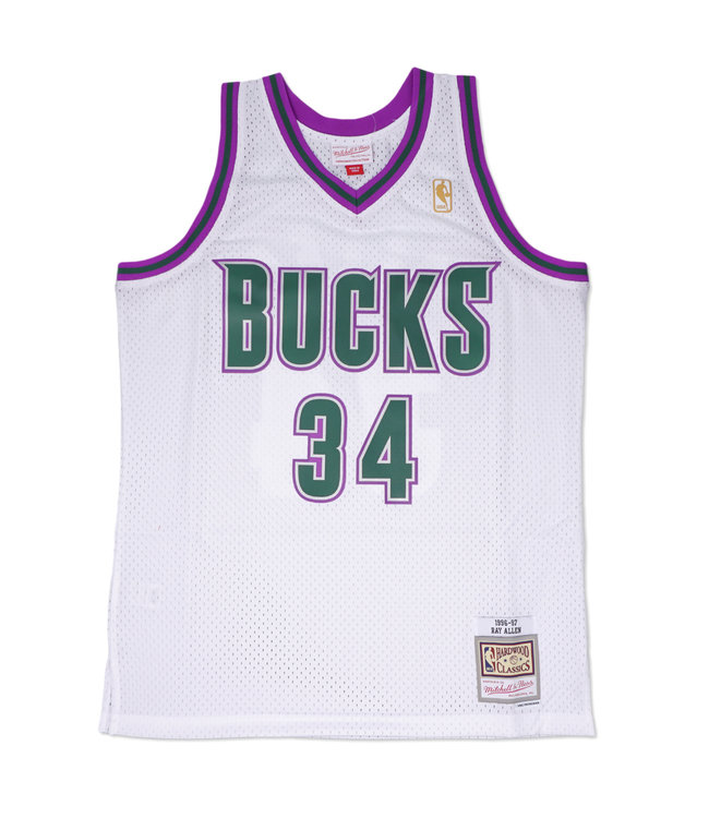 Mitchell & Ness Team Marble Ray Allen Milwaukee Bucks Swingman Jersey