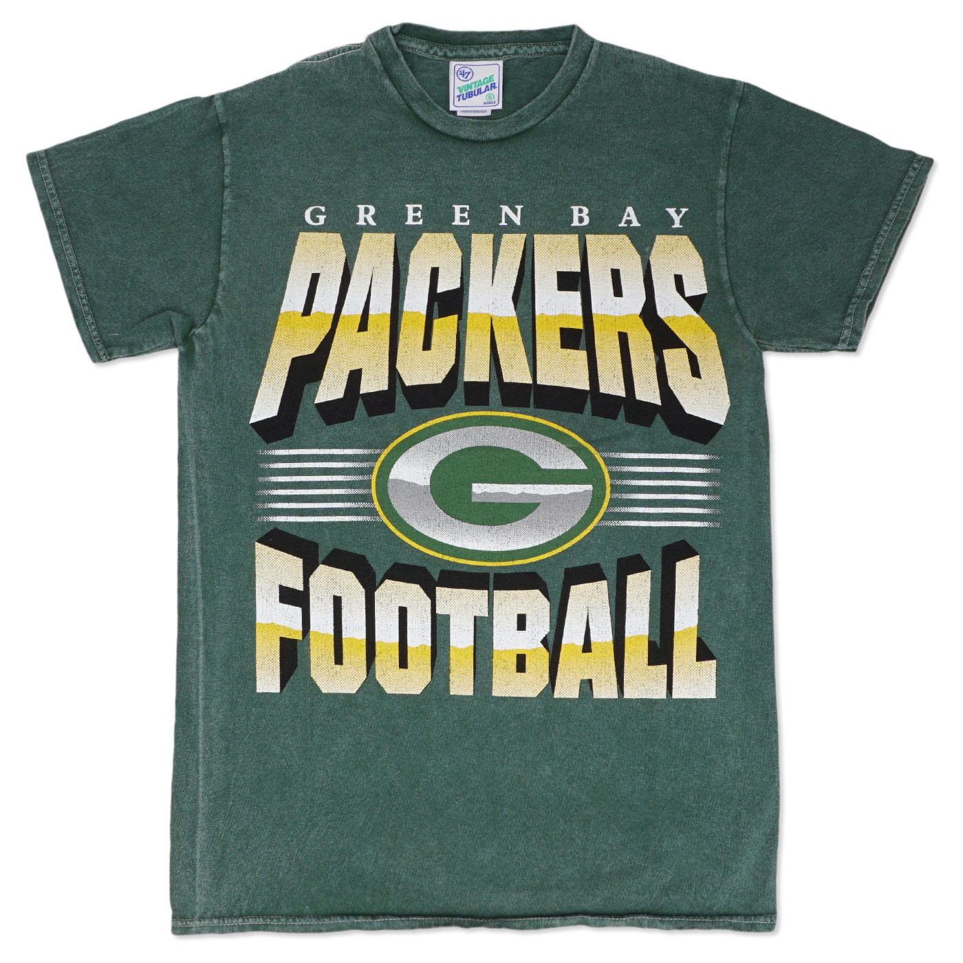 47 Brand / Men's Green Bay Packers Tie Dye Tubular T-Shirt