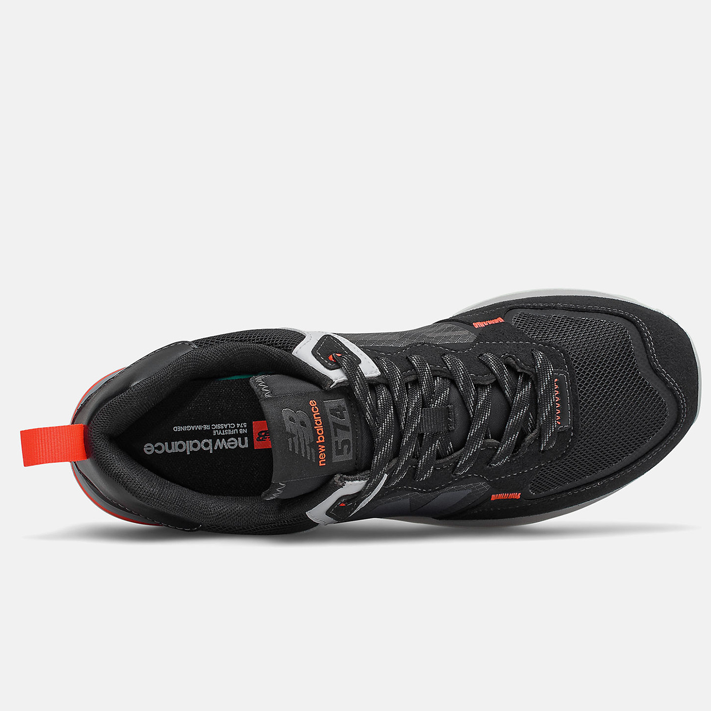 RTG】NEW BALANCE 574 ML574IL2 黑白橘復古反光陰陽工裝視感拼接男鞋| Yahoo奇摩拍賣