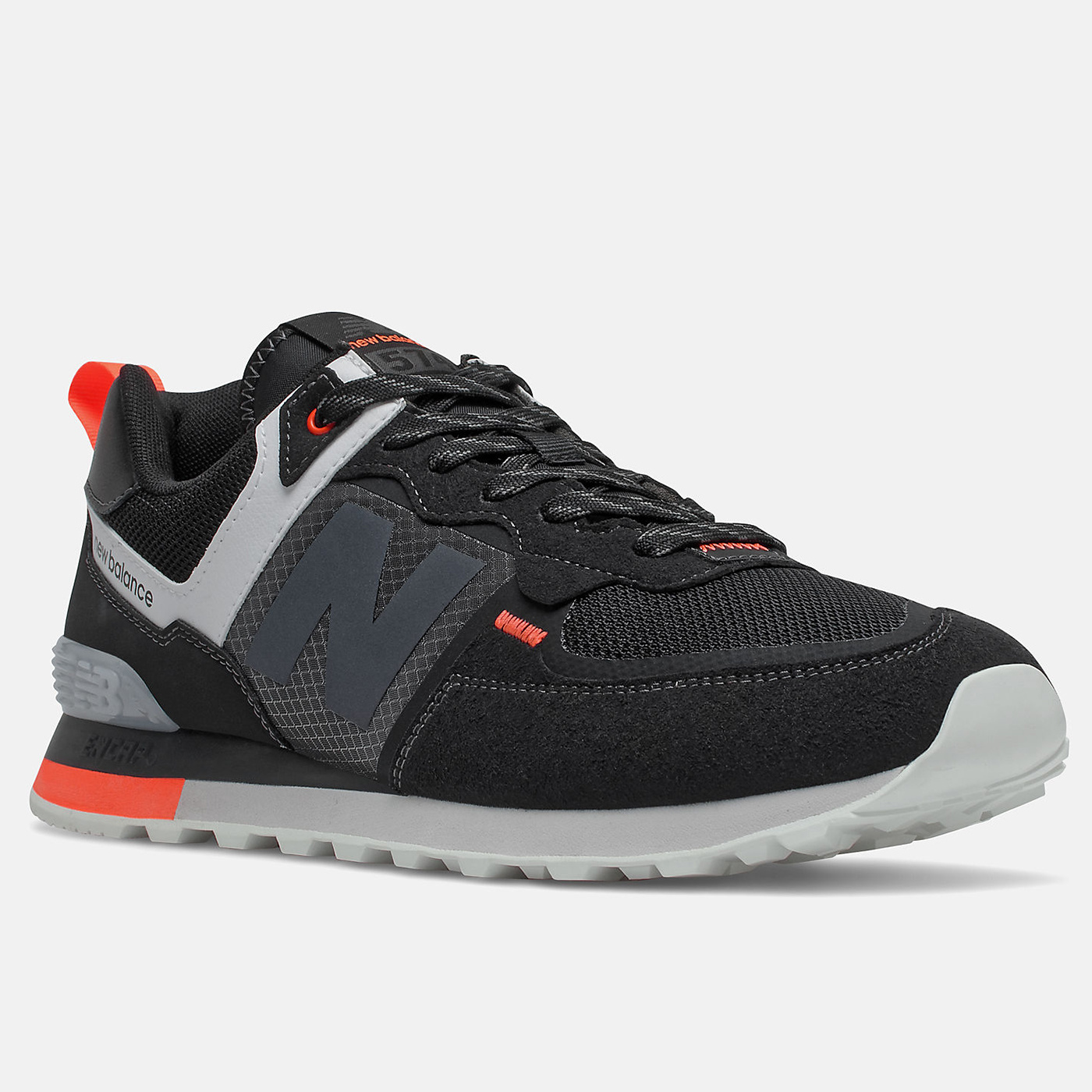 New Balance Men's 574 - Black/Sugar Melon - MODA3