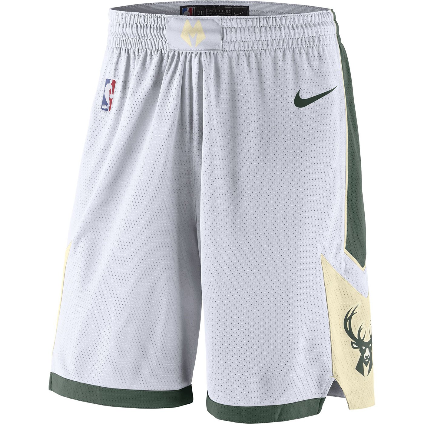 Milwaukee Bucks Nike Youth 2021/22 City Edition Courtside Swingman Shorts -  White