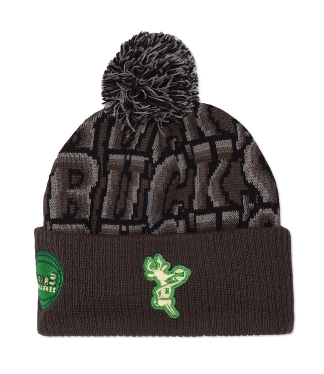 MITCHELL AND NESS x MODA3 Bucks Homecourt Bango Pom Beanie