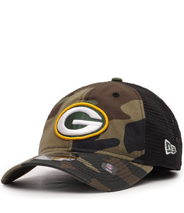 NEW ERA PACKERS CAMO TRUCKER 9TWENTY HAT