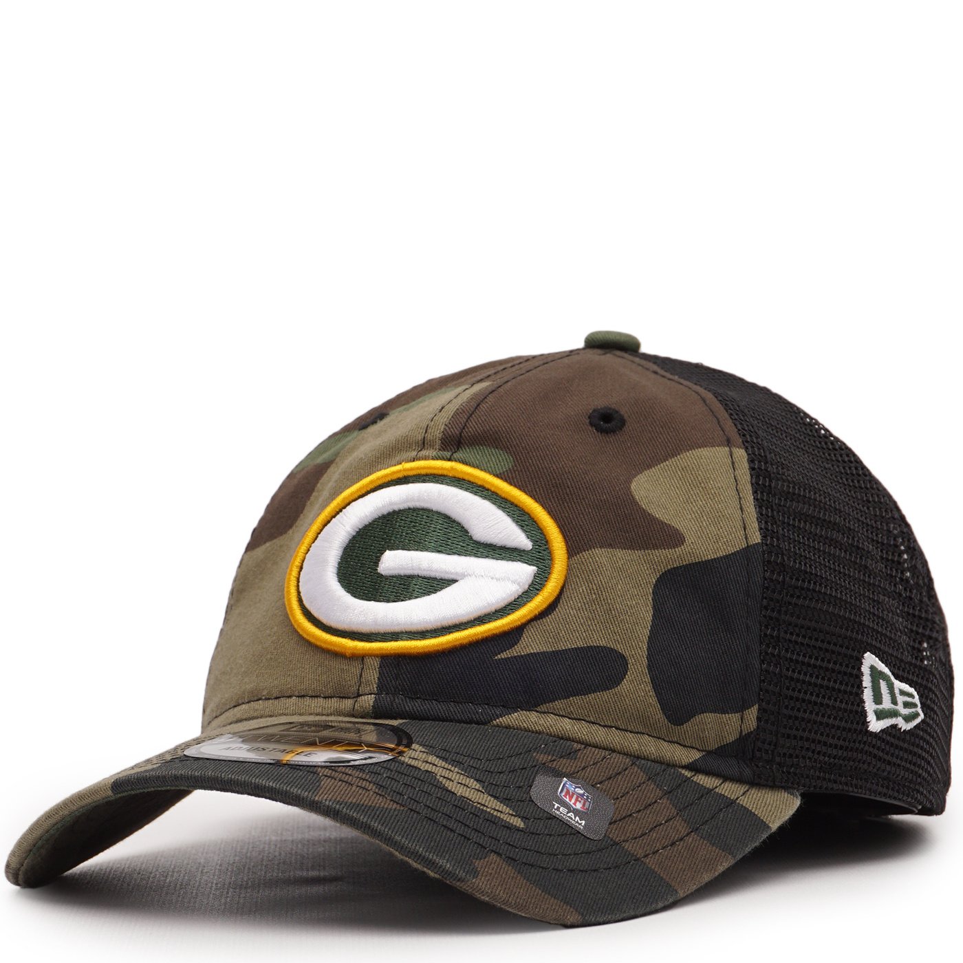 New Era Packers Camo Trucker 9TWENTY Hat