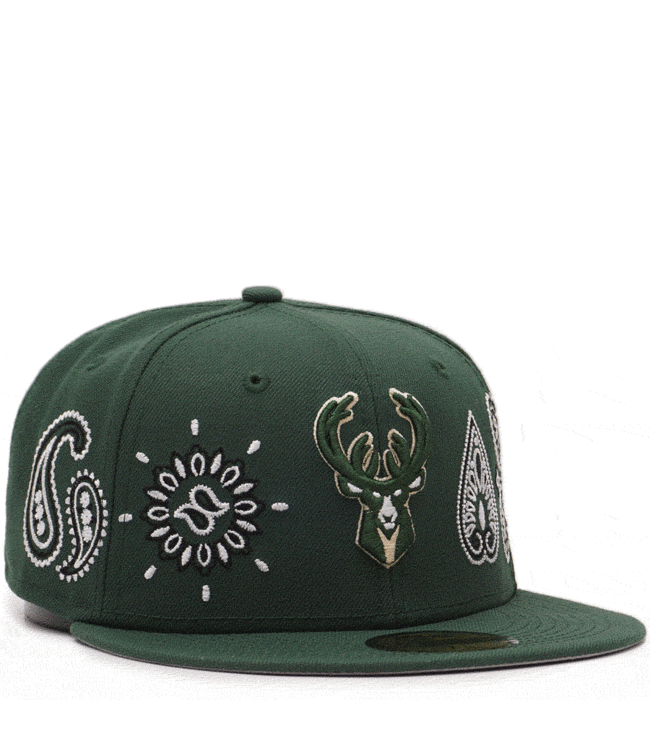 New Era Milwaukee Bucks Paisley 59Fifty 
