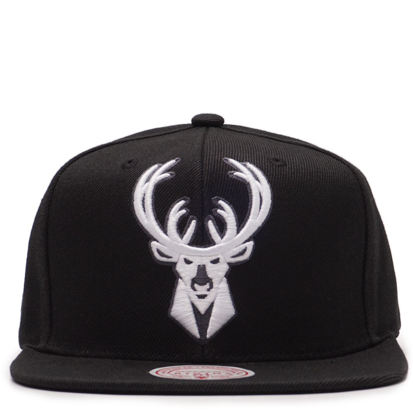 Milwaukee Bucks MONOCHROME XL-LOGO Grey-Black Fitted Hat