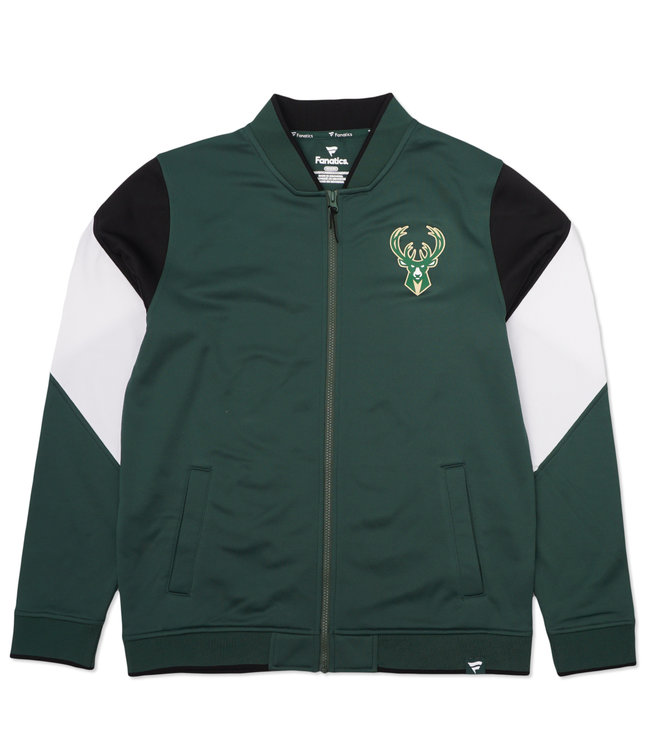 Men's Fanatics Branded Hunter Green Milwaukee Bucks League Best Performance Full-Zip Jacket Size: Large