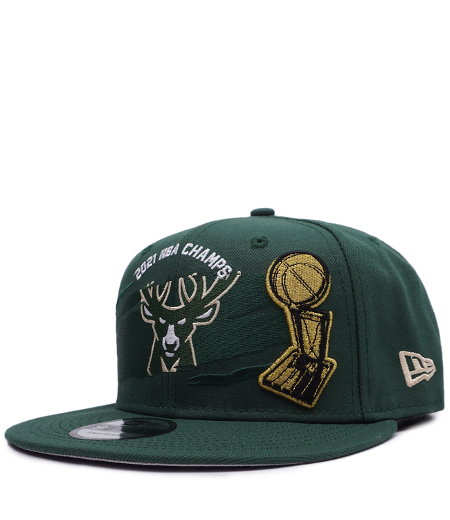 new era bucks championship hat