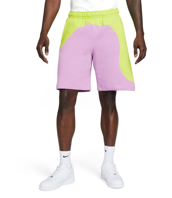 nike fleece shorts purple