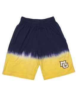 MITCHELL AND NESS MARQUETTE TIE DYE SWEAT SHORT