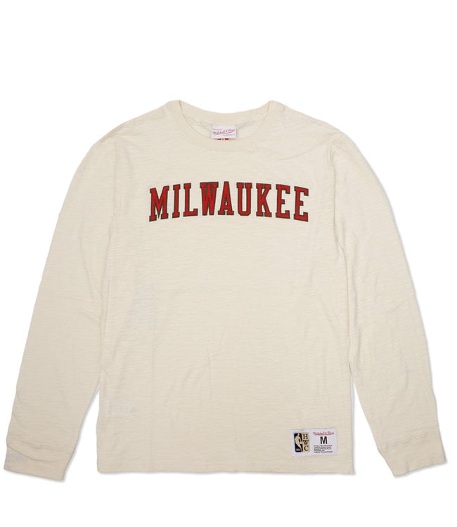 MITCHELL AND NESS Bucks Legendary Slub Long Sleeve Tee