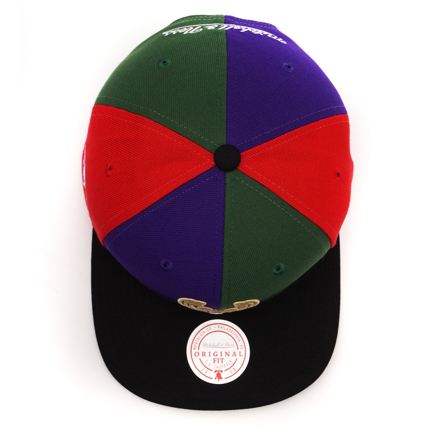 Mitchell & Ness Milwaukee Bucks Team Ground Red Line Flex Snapback Cap