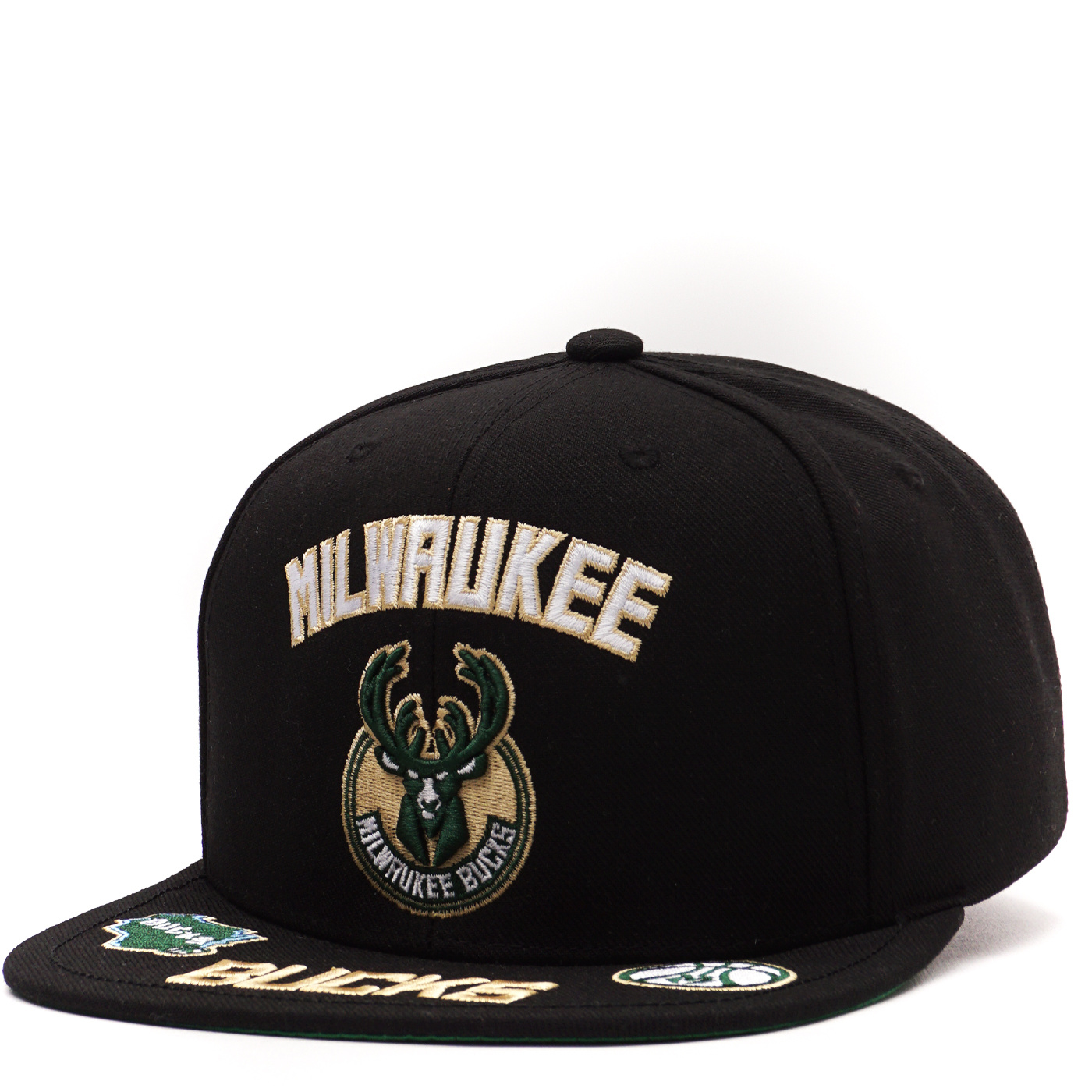 Milwaukee Bucks Mitchell and Ness Black Royalty Snapback Hat – Fan Cave