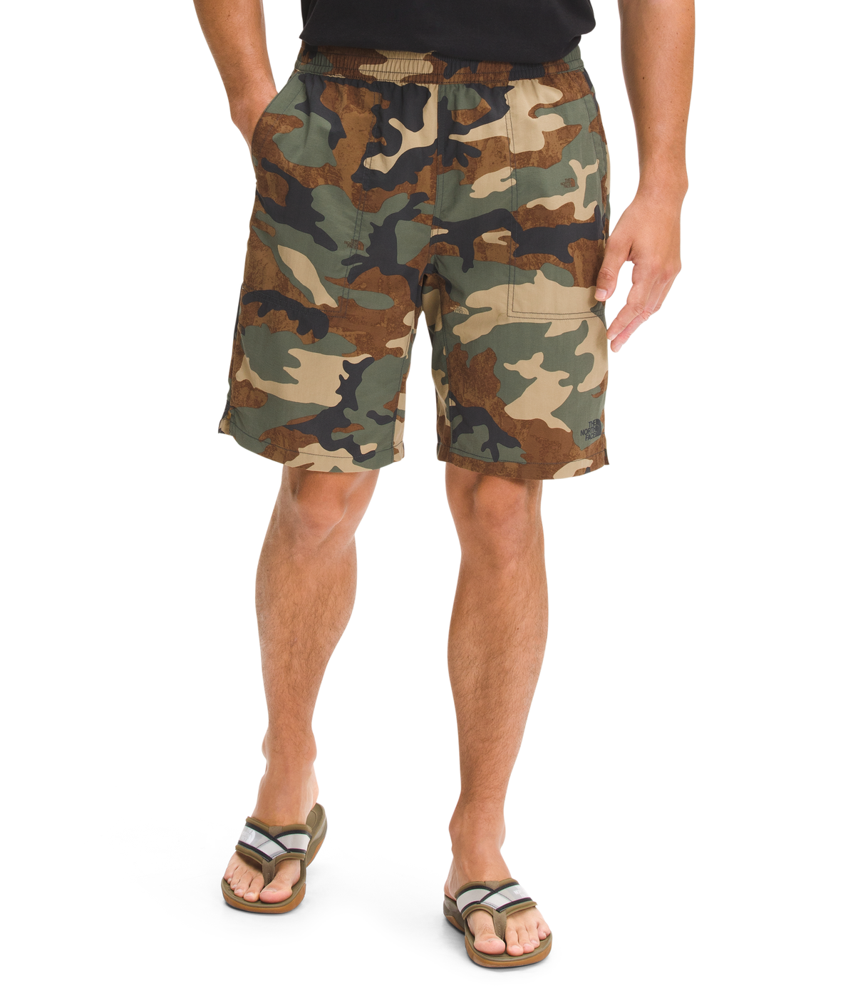 north face shorts camo