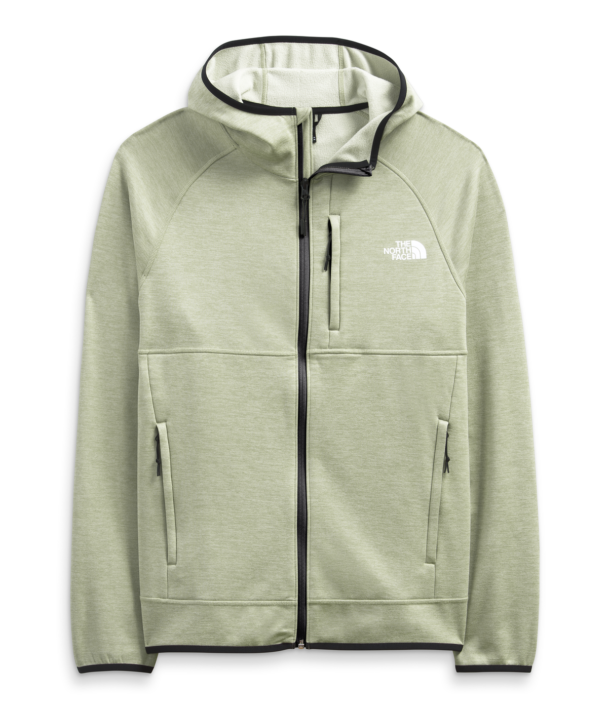 north face sweater green