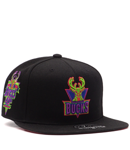 MITCHELL AND NESS BUCKS COLOR BOMB FITTED HAT