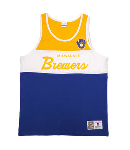 MITCHELL AND NESS BREWERS COTTON TANK TOP