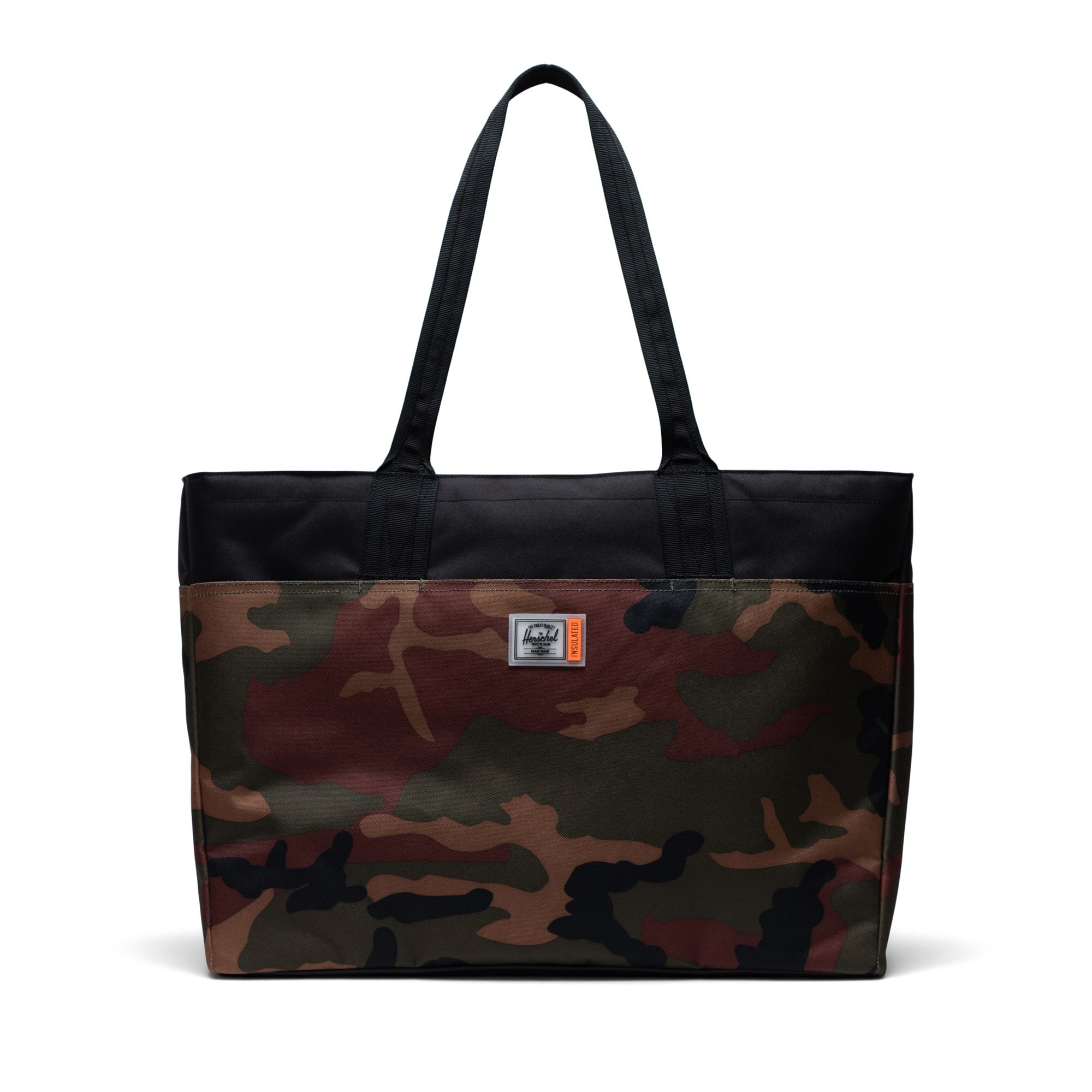 Herschel Supply Co. Novel in Woodland Camo & Stripe Zipper