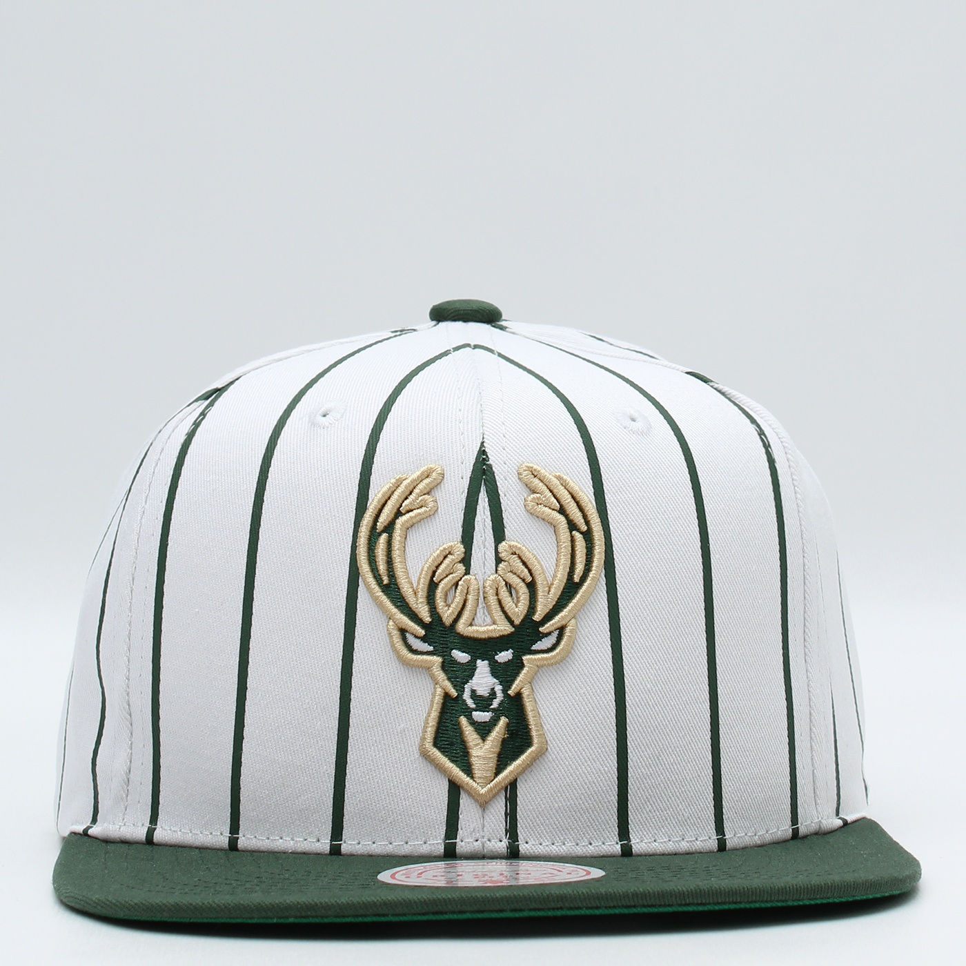 Mitchell and Ness Bucks What The Pinstripe Snapback Hat
