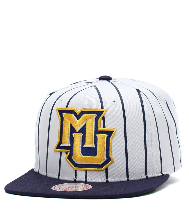 Marquette Golden Eagles Retro Pinstripe Snapback Hat