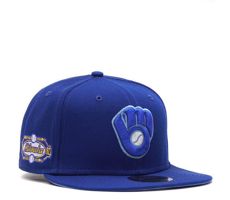 New Era Milwaukee Brewers 50th Anniversary Pinstripe Heroes Elite Edition  59Fifty Fitted Hat