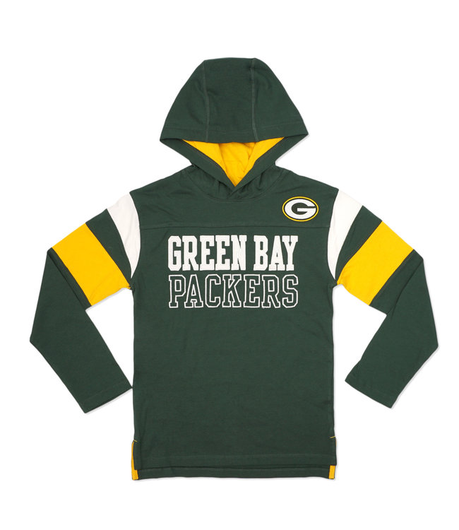 NWT GREEN BAY PACKERS SWEATSHIRT YOUTH M 10/12 FULL ZIP HOODIE