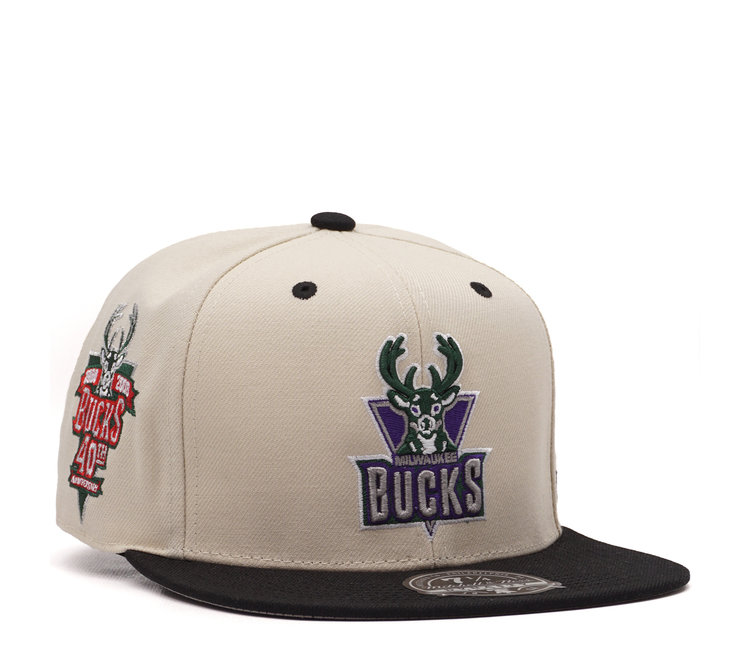 Mitchell & Ness Milwaukee Bucks Team Ground Fitted Cap - Macy's