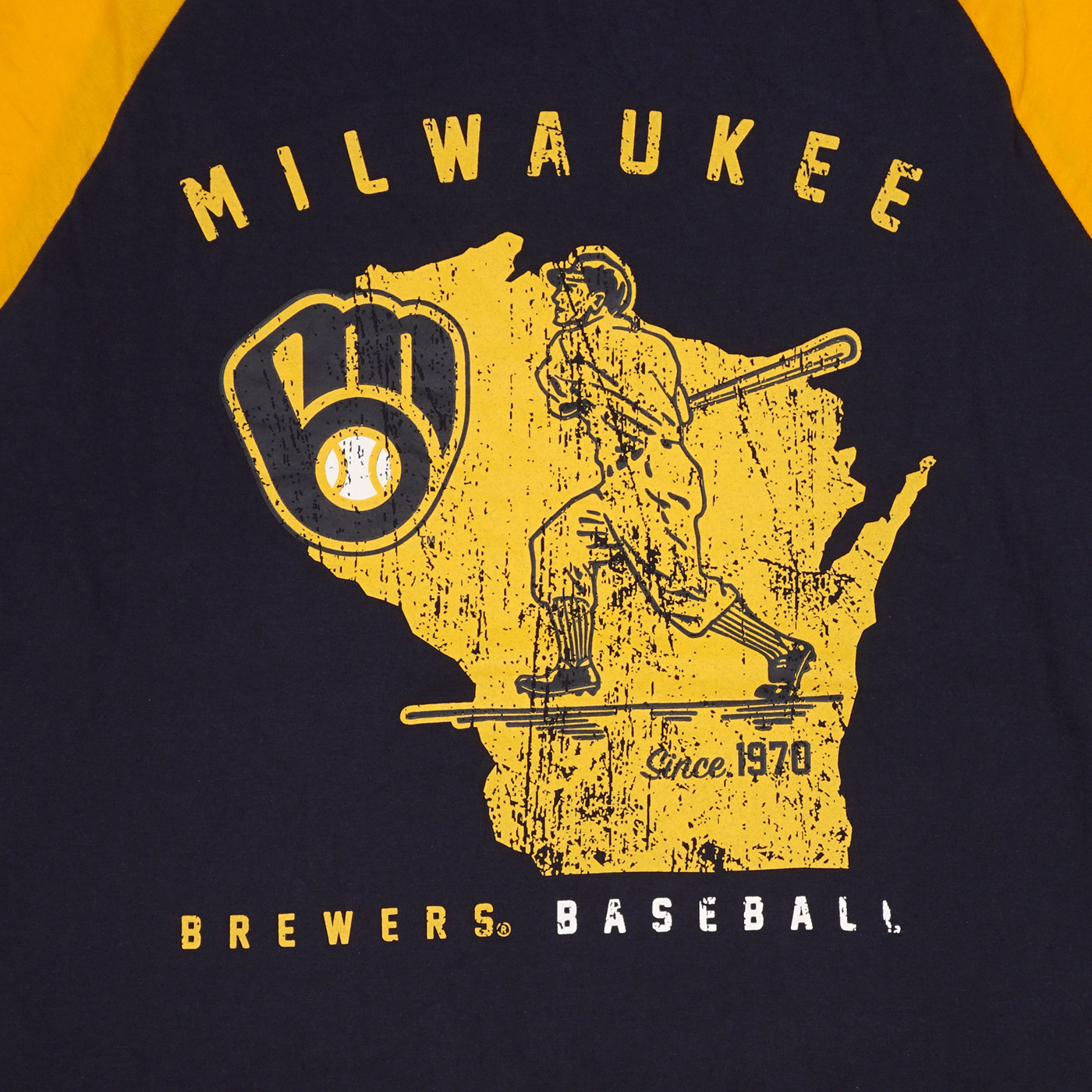 New Era Brewers Since 1970 Raglan Tee