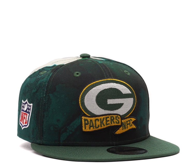 New Era Packers Harvest 9FORTY Snapback Hat Brown Size Os | MODA3