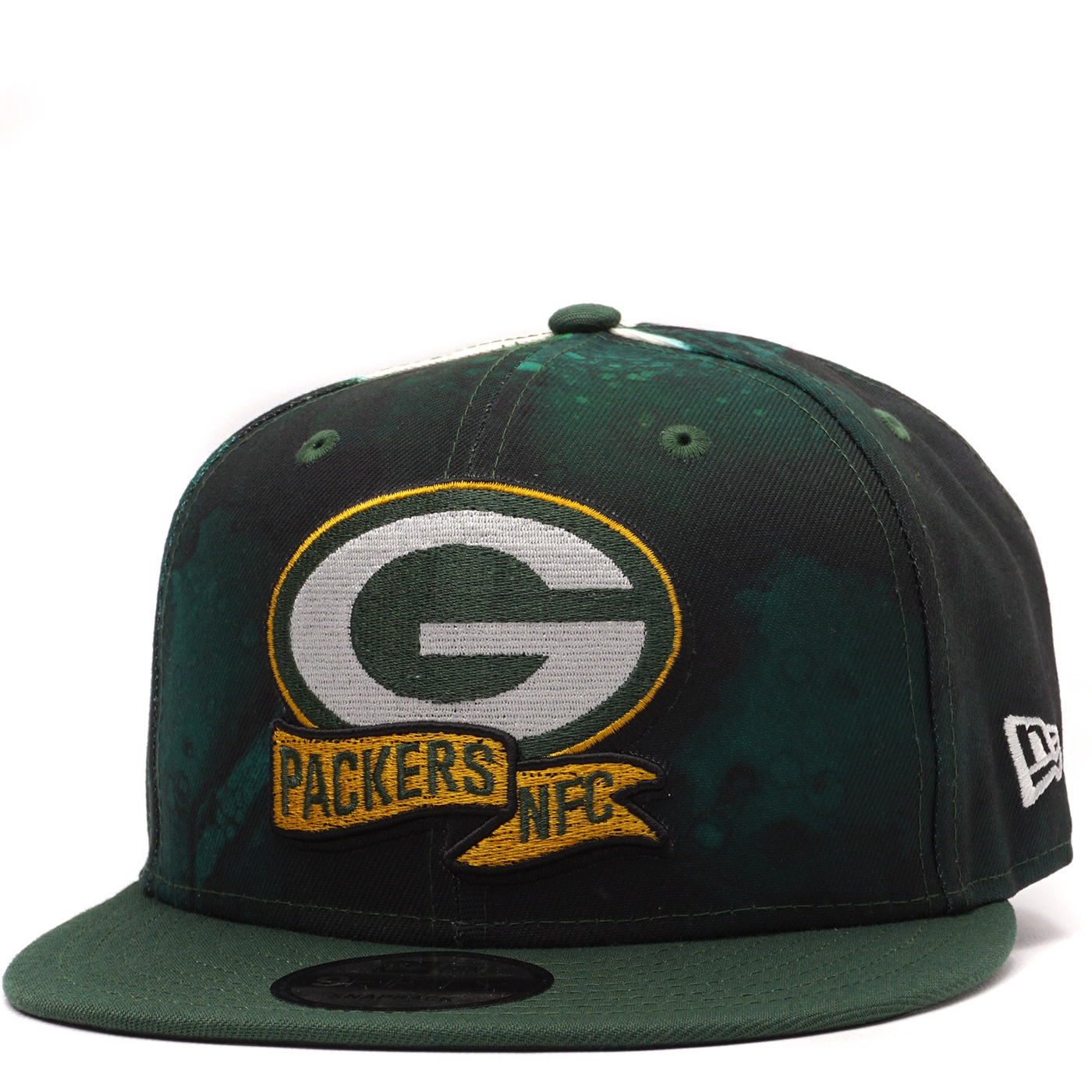 New Era Green Bay Packers 2022 Sideline 9FIFTY Ink Dye Snapback Hat