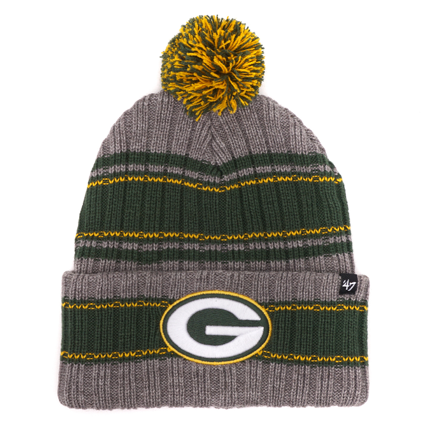 Men's Green Bay Packers New Era Black/ 2022 Sideline Cuffed Pom