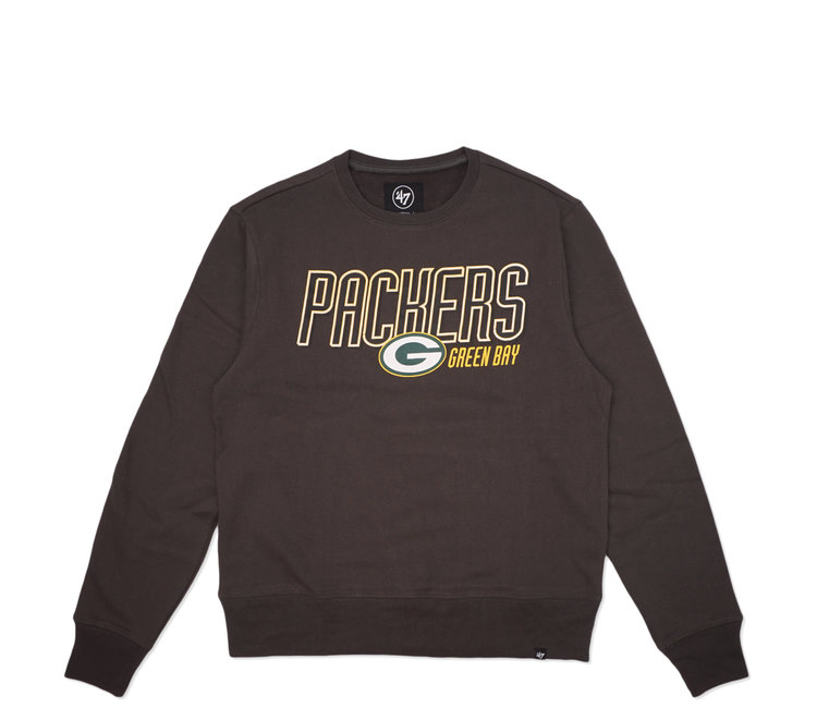 47 Brand Men's Green Green Bay Packers Box Out Headline Pullover