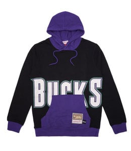 MITCHELL AND NESS BUCKS BIG FACE 5.0 PULLOVER HOODIE