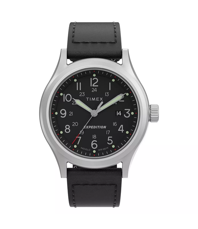 TIMEX Expedition Sierra Leather Strap Watch