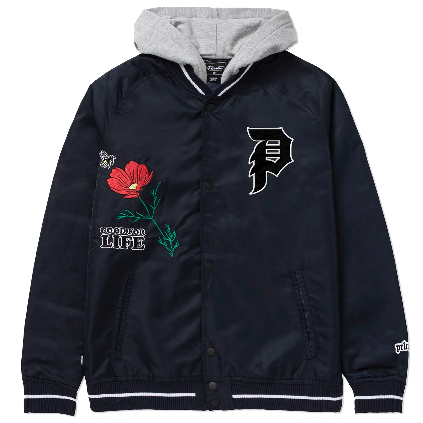 Primitive Men's Keeper Varsity Jacket Navy Size M | MODA3