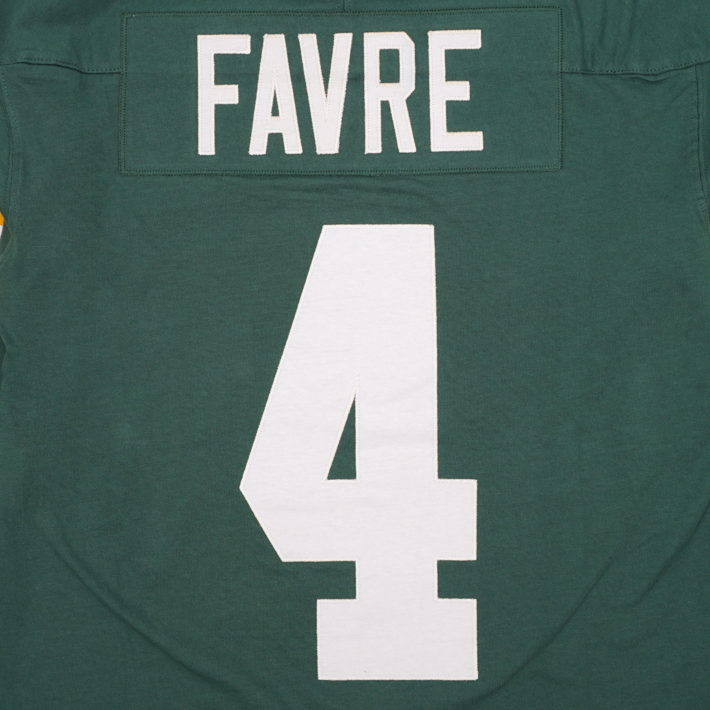 Men's Mitchell & Ness Brett Favre Green Green Bay Packers 1994 Retired  Player Name & Number Long Sleeve T-Shirt