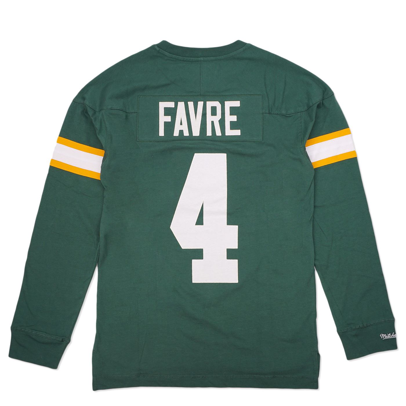 Brett Favre Green Bay Packers Mitchell & Ness Retired Player Name & Number  Long Sleeve Top 