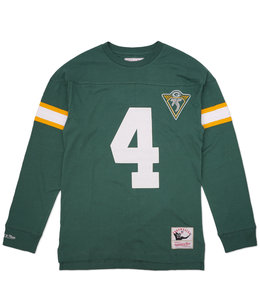 Mitchell & Ness Green Bay Packers NFL Starting 3/4 Sleeve Tri-Blend Henley  Shirt