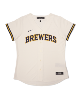 Nike Milwaukee Brewers Christian Yelich Replica Jersey - White - MODA3