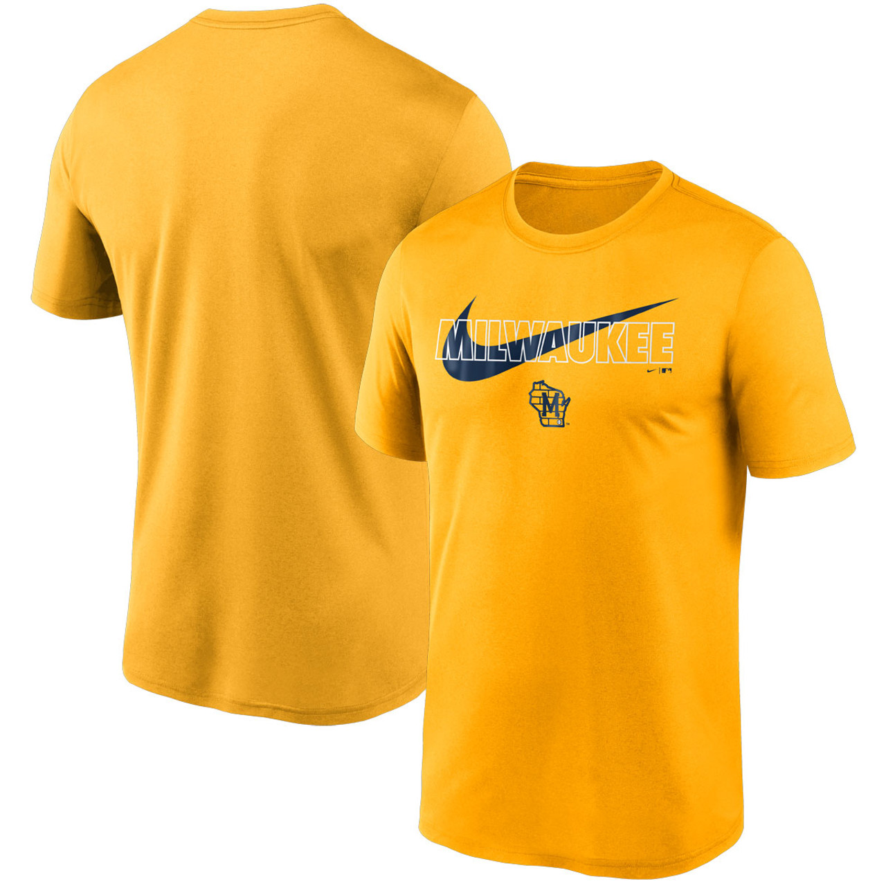 Men's Nike Navy Milwaukee Brewers Legend Icon Performance T-Shirt