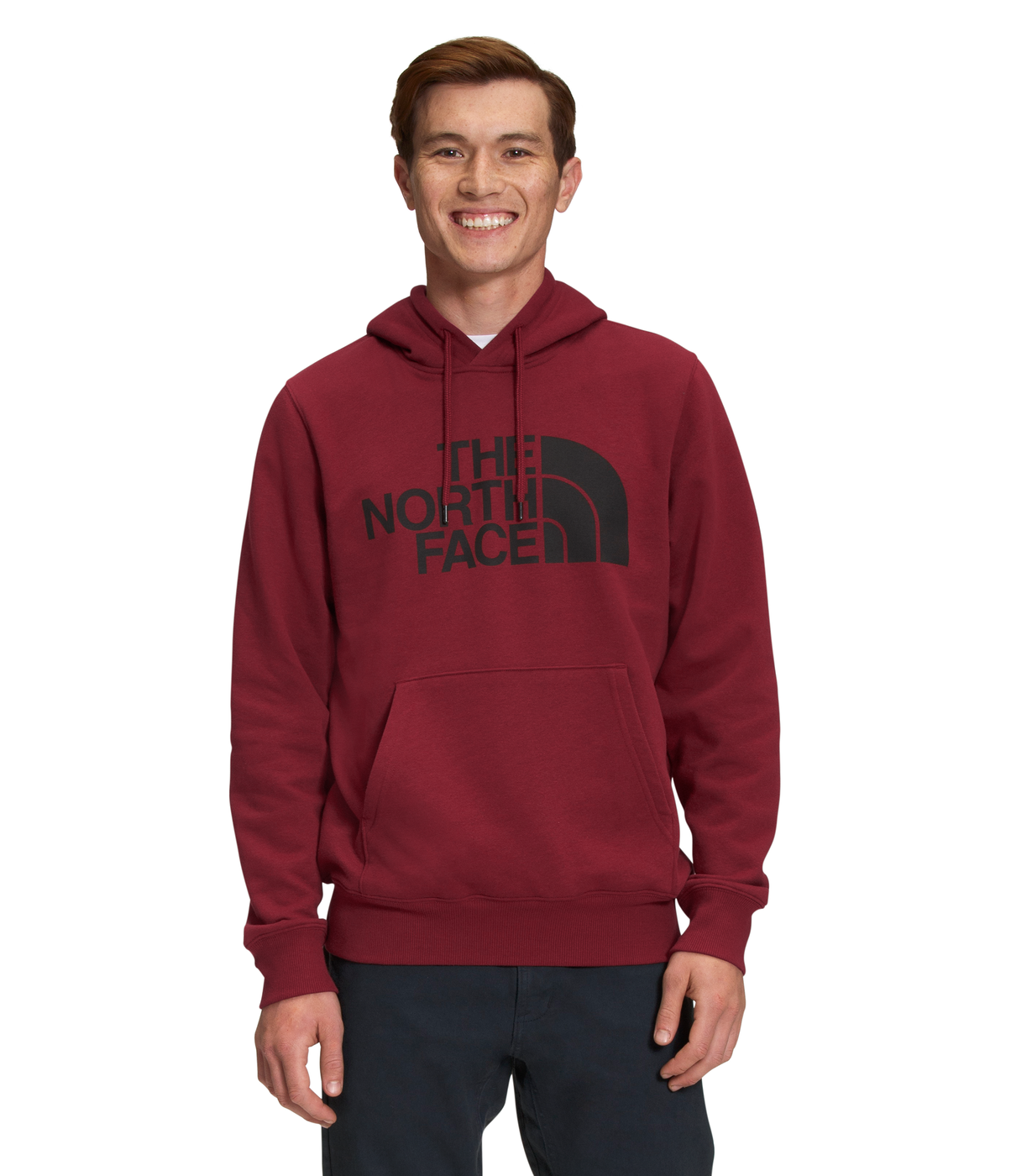 The North Face Half Dome Pullover Hoodie - Men's Cordovan/TNF Black, M