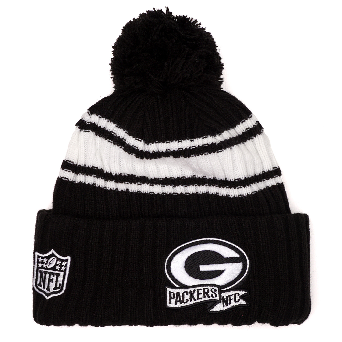 Green Bay Packers On-Field Black/White Sport Knit Beanie – Green Bay Stuff