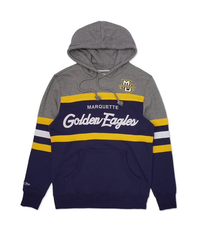 MITCHELL AND NESS Marquette Head Coach Pullover Hoodie